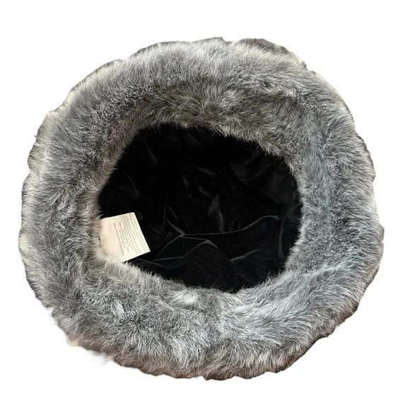 Liz Claiborne Faux Fur Bucket Hat Womens Vintage Y2K - Picture 3 of 5